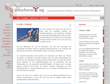 Tablet Screenshot of emaform.ch